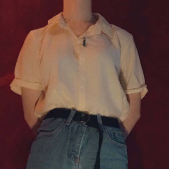 Yellow button up - Picture 3 of 4